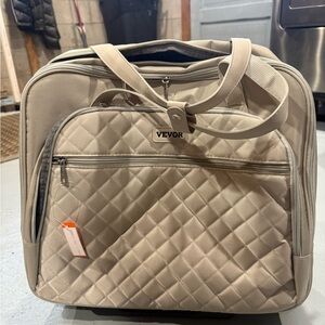 Vevor Quilted Beige Travel Bag